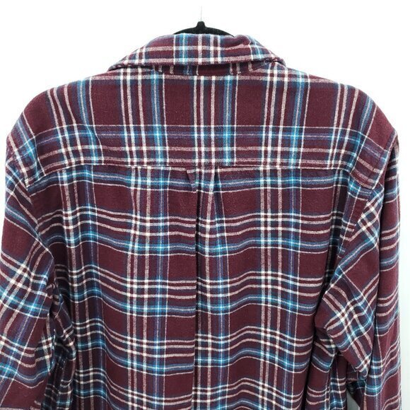 Men's L.L. Bean Chamois Cloth 100% Cotton Traditional Fit Plaid Flannel Shirt M - Picture 10 of 16